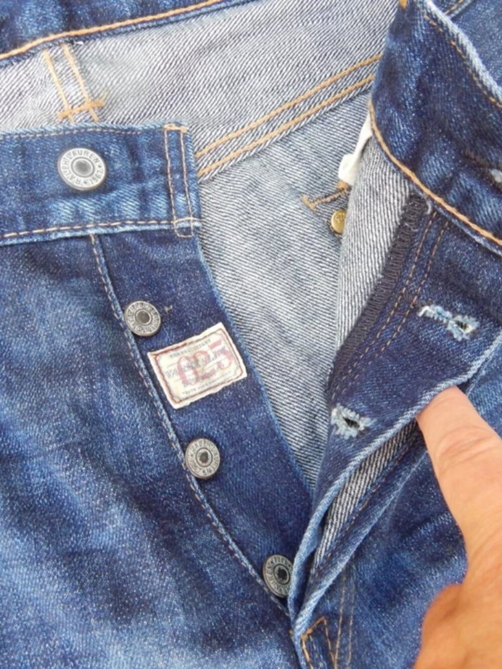 Polo by Ralph Lauren Mens Button Fly Jeans Size 36X32 - Picture 4 of 7